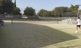 Pistas de tenis a remodelar en la Ciudad Deportiva de Lucena.