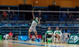 La rute&ntilde;a Mar&iacute;a Luisa Jim&eacute;nez vuelve a sonreir jugando al b&aacute;dminton