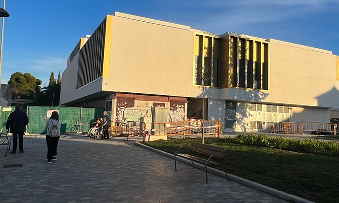 Estado actual del exterior de la futura sede judicial.