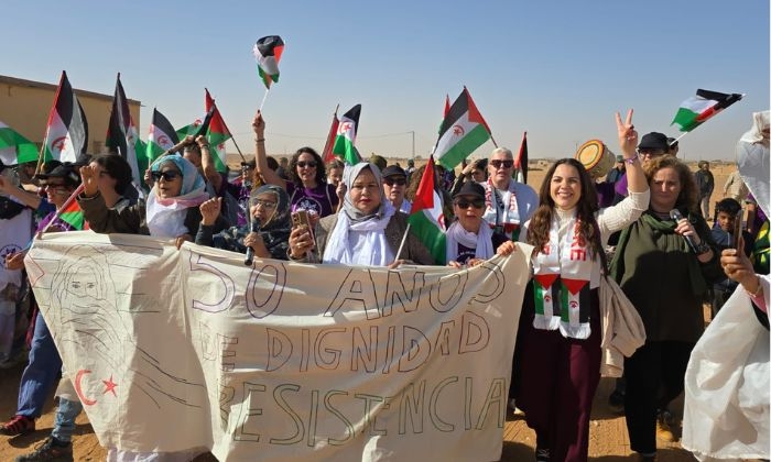 Ana Aranda, coordinadora IU Sierra Sur: &ldquo;el objetivo era afianzar los lazos que nos unen con el pueblo saharaui&rdquo;
