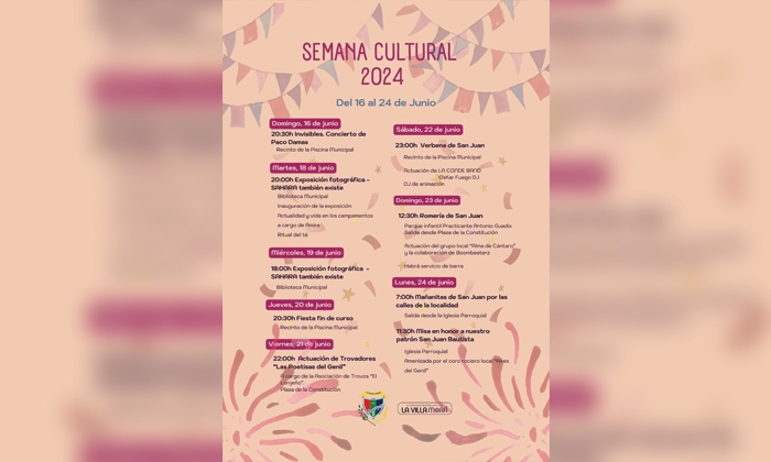 Arranca la Semana Cultural de Cuevas Bajas