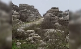 La nieve aparece por sorpresa en el Torcal de Antequera