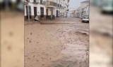 Una fuerte tromba de agua y granizo provoca inundaciones en Sierra de Yeguas