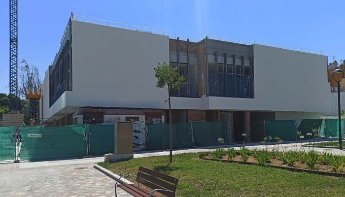 Obras actuales en la sede judicial de Lucena.