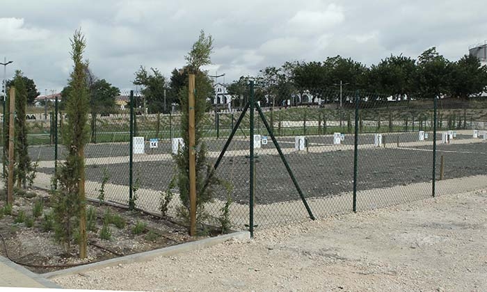 Huertos urbanos en el Parque Europa.
