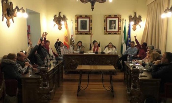 Pleno en el Ayuntamiento de Aguilar de la Frontera.