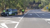 Punto de control de la Guardia Civil.