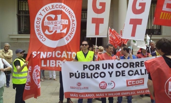 Los trabajadores de Correos contin&uacute;an denunciando plantillas insuficientes en el sur de C&oacute;rdoba