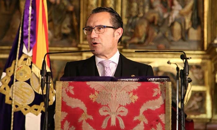Rafael Ram&iacute;rez Ponferrada, en el preg&oacute;n de Semana Santa de Lucena 2021.