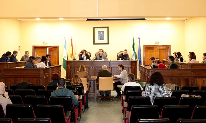 Pleno extraordinario celebrado en la ma&ntilde;ana de este jueves.