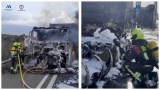 El incendio de un cami&oacute;n obliga a cortar un carril de la A-92M en Archidona