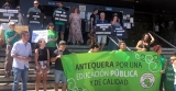 Las familias del Colegio Infante de Antequera trasladan a M&aacute;laga sus protestas para recuperar una l&iacute;nea de Infantil