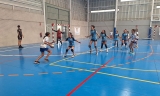 Encuentros de balonmano en el estreno de la utilizaci&oacute;n de este pabell&oacute;n.