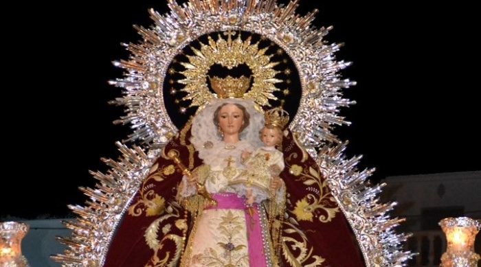 La Lantejuela celebra el d&iacute;a de su patrona en una jornada con procesiones en toda la Sierra Sur