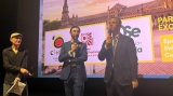 Rodr&iacute;guez Hans durante la presentaci&oacute;n del destino en el Festival de Cine Espa&ntilde;ol de Marsella