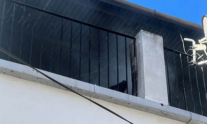 Incendio en una azotea de la calle Huertas.