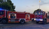 Despliegue de bomberos.