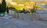 Zona de desprendimiento del muro.
