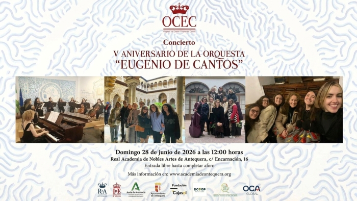 La Orquesta de C&aacute;mara Eugenio de Cantos celebra cinco a&ntilde;os de m&uacute;sica en Antequera
