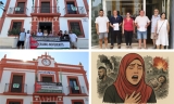 La Sierra Sur se rebela contra el genocidio en Gaza: firmas, carta a la UE, exposici&oacute;n y una gran lona reivindicativa