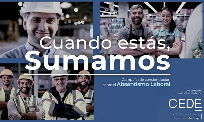 El C&iacute;rculo Empresarial de &Eacute;cija pone en marcha una campa&ntilde;a de sensibilizaci&oacute;n sobre el impacto del absentismo laboral