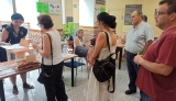 Votaci&oacute;n en el colegio de Hacienda en el 23J. 
