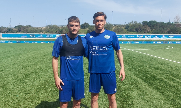 Manu Molina y Pedro Morillo, jugadores del Ciudad de Lucena: "Tenemos muchas ganas de que llegue esa final"