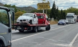 Uno de los coches siniestrados en Puente Genil.