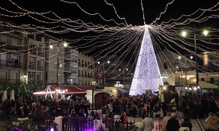 Poblado navide&ntilde;o y decoraci&oacute;n lum&iacute;nica en Lucena del pasado a&ntilde;o.