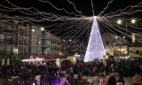 Poblado navideño y decoración lumínica en Lucena del pasado año.