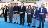 Visita de G&oacute;mez Villamandos al Sal&oacute;n del Estudiante.