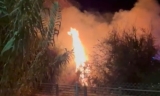 Fuego en el r&iacute;o Lucena.