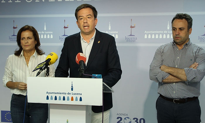 Miriam Ortiz, Aurelio Fern&aacute;ndez y Javier Pineda.