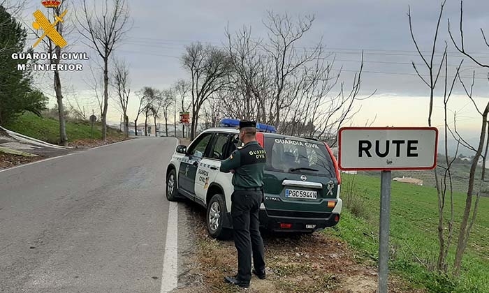 Guardia Civil, en Rute.