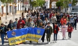Gran participación en la marcha solidaria de Osuna para recaudar fondos para el pueblo ucraniano