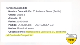El CD Lantejuela se retira de la competici&oacute;n