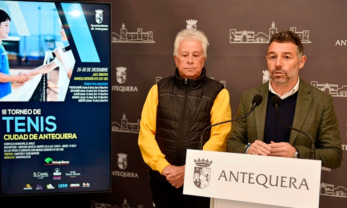 Llega la tercera edici&oacute;n del Torneo de Tenis Ciudad de Antequera en Navidad